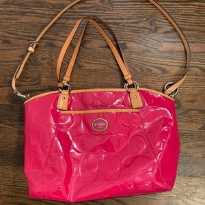 Coach purse hot pink